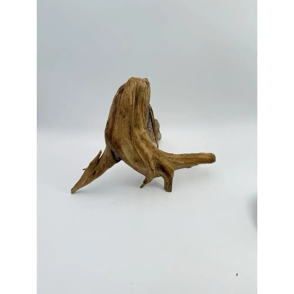 Hand Carved Wood Old Man Face w Feather Spirit Tree Sculpture Figure 12”x10” VTG